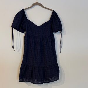 NWT Lea and Viola Navy Blue Sun Dress